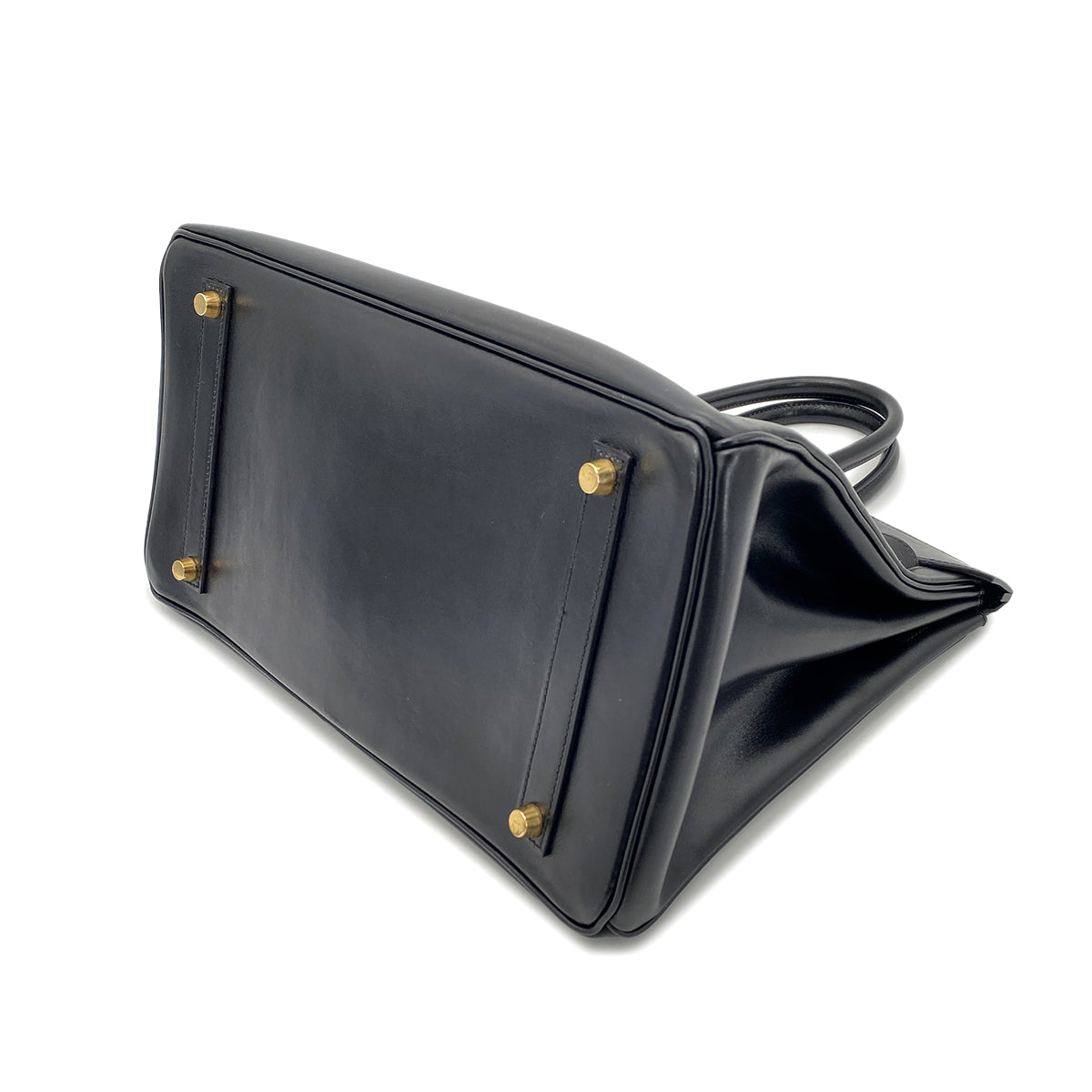 HERMES BIRKIN 35 BLACK BOX CALF HAND BAG □C GHW 90269598