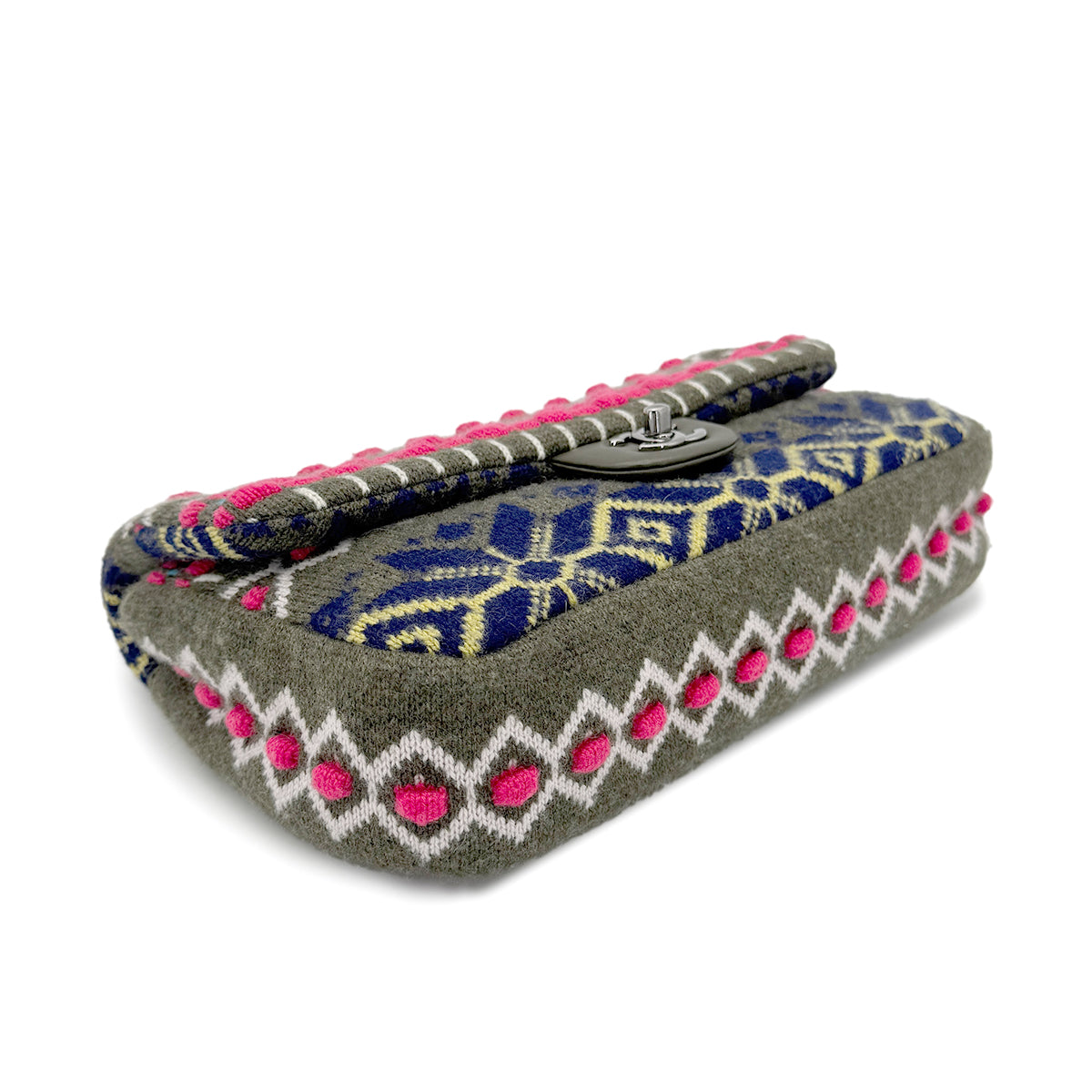CHANEL CHAIN SHOULDER BAG MULTICOLOR KNIT 90269623