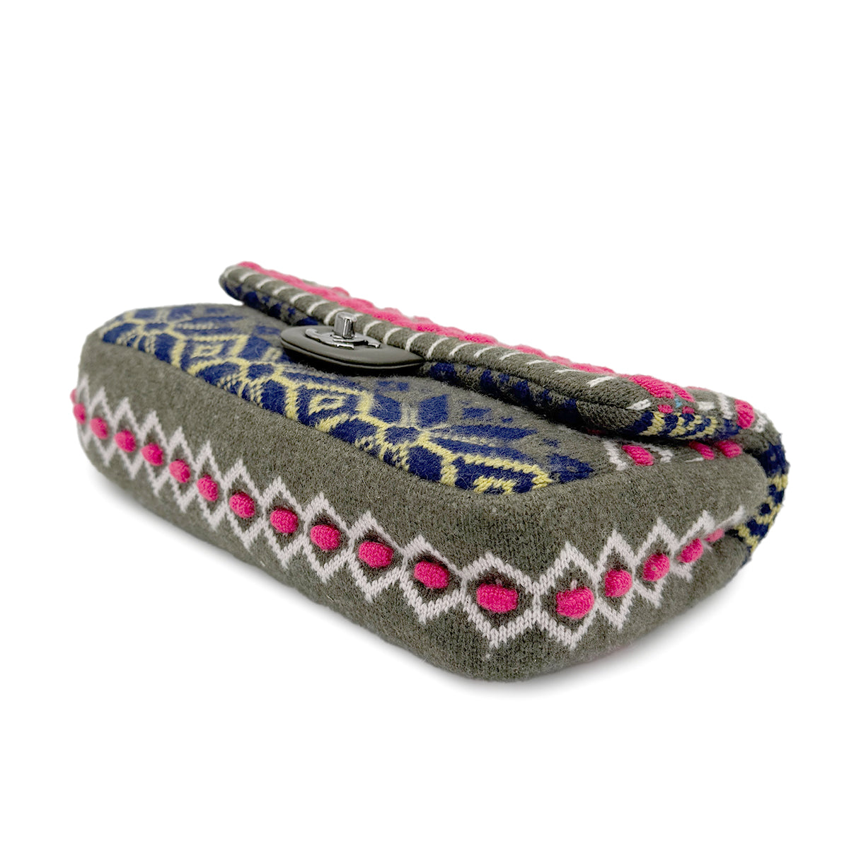 CHANEL CHAIN SHOULDER BAG MULTICOLOR KNIT 90269623