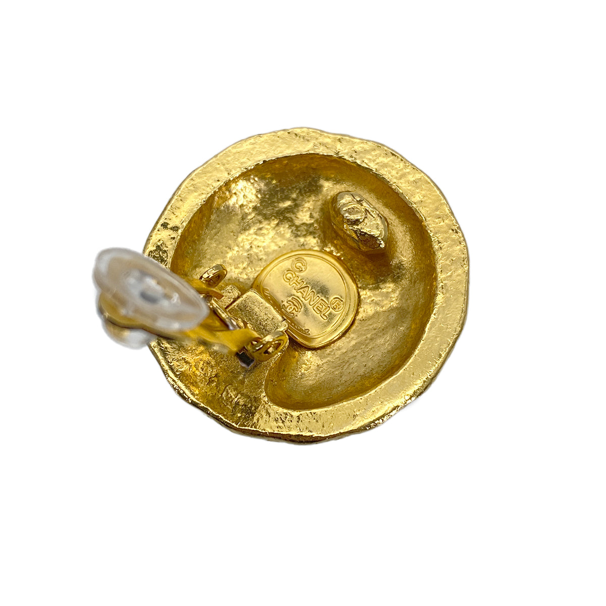 CHANEL VINTAGE EARRINGS CIRCLE COCOMARK ACCESSORY 90269637