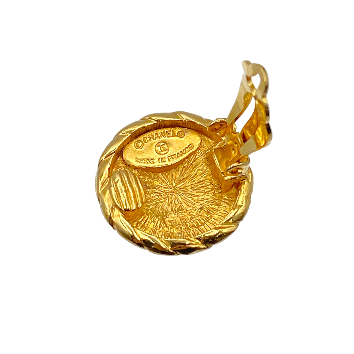 CHANEL VINTAGE EARRINGS COCOMARK ROUND ACCESSORY 90269638