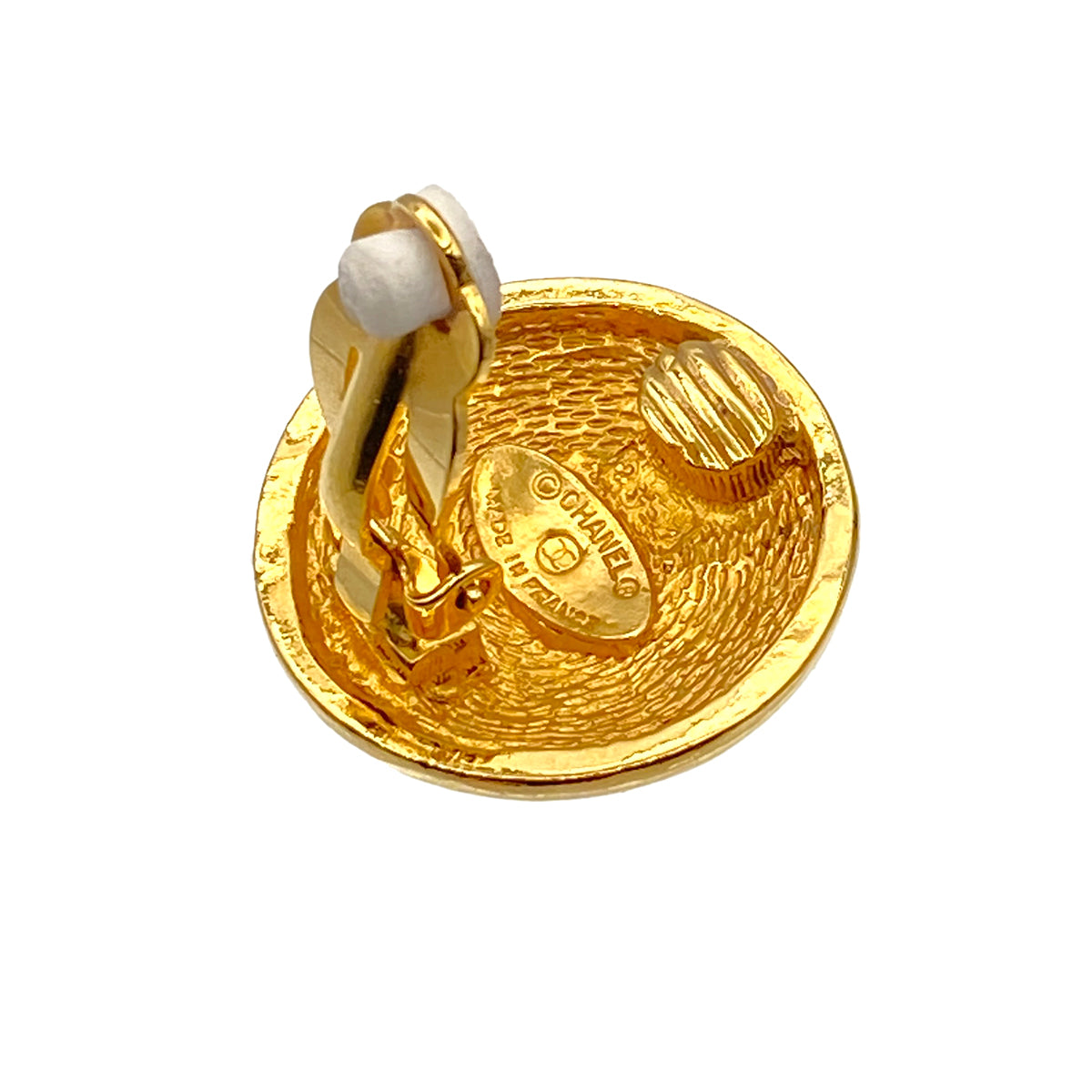 CHANEL VINTAGE EARRINGS ROUND COCOMARK ACCESSORY 90269639