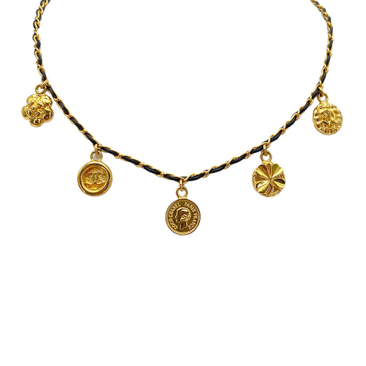 CHANEL VINTAGE NECKLACE COCOMARK ACCESSORY 96P 90269654