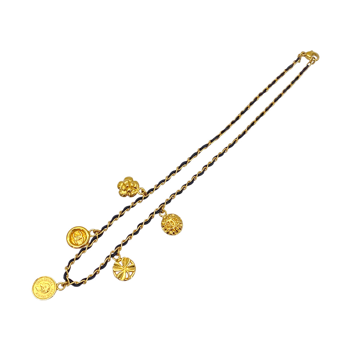 CHANEL VINTAGE NECKLACE COCOMARK ACCESSORY 96P 90269654