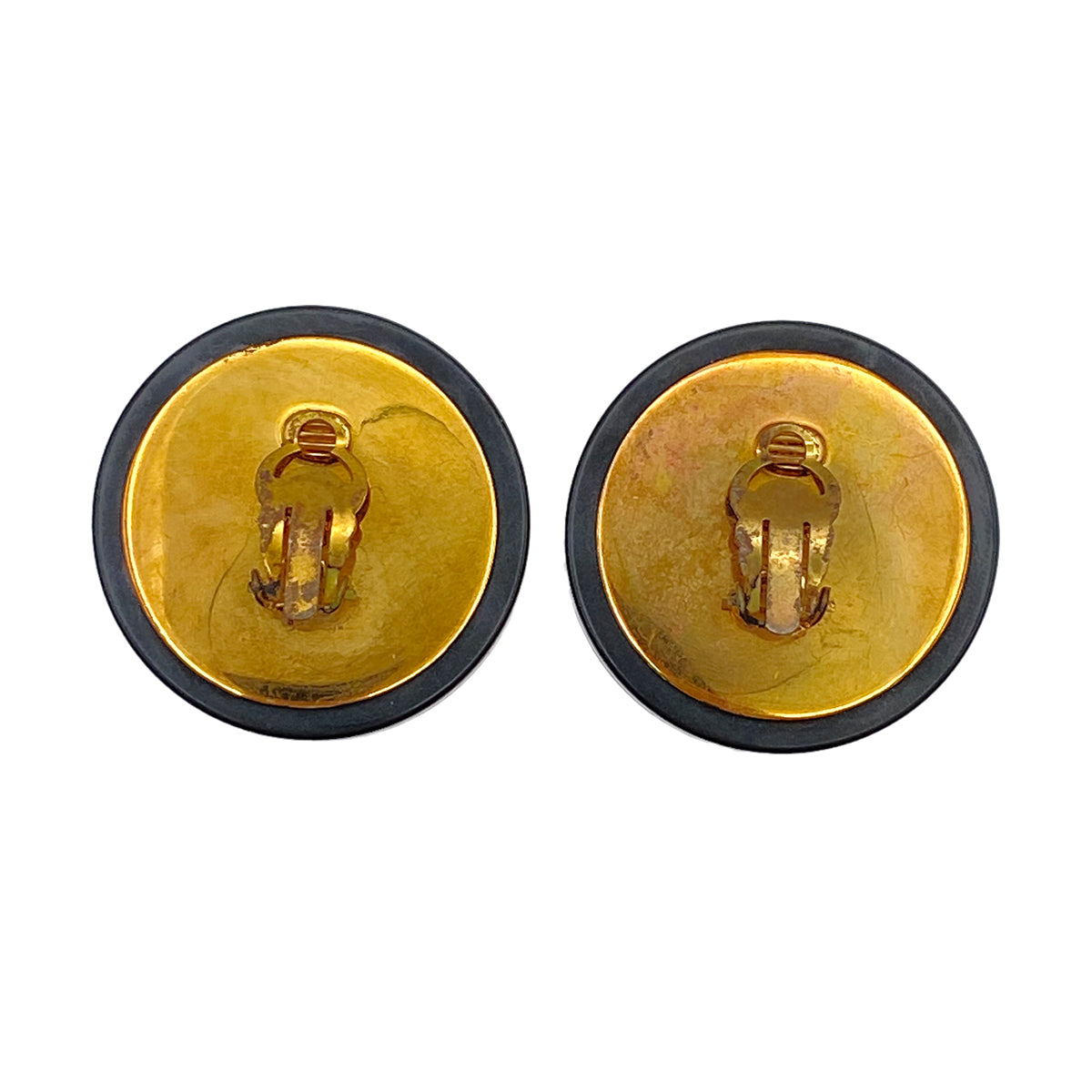 CHANEL VINTAGE EARRINGS COCOMARK ROUND ACCESSORY 28 90269662