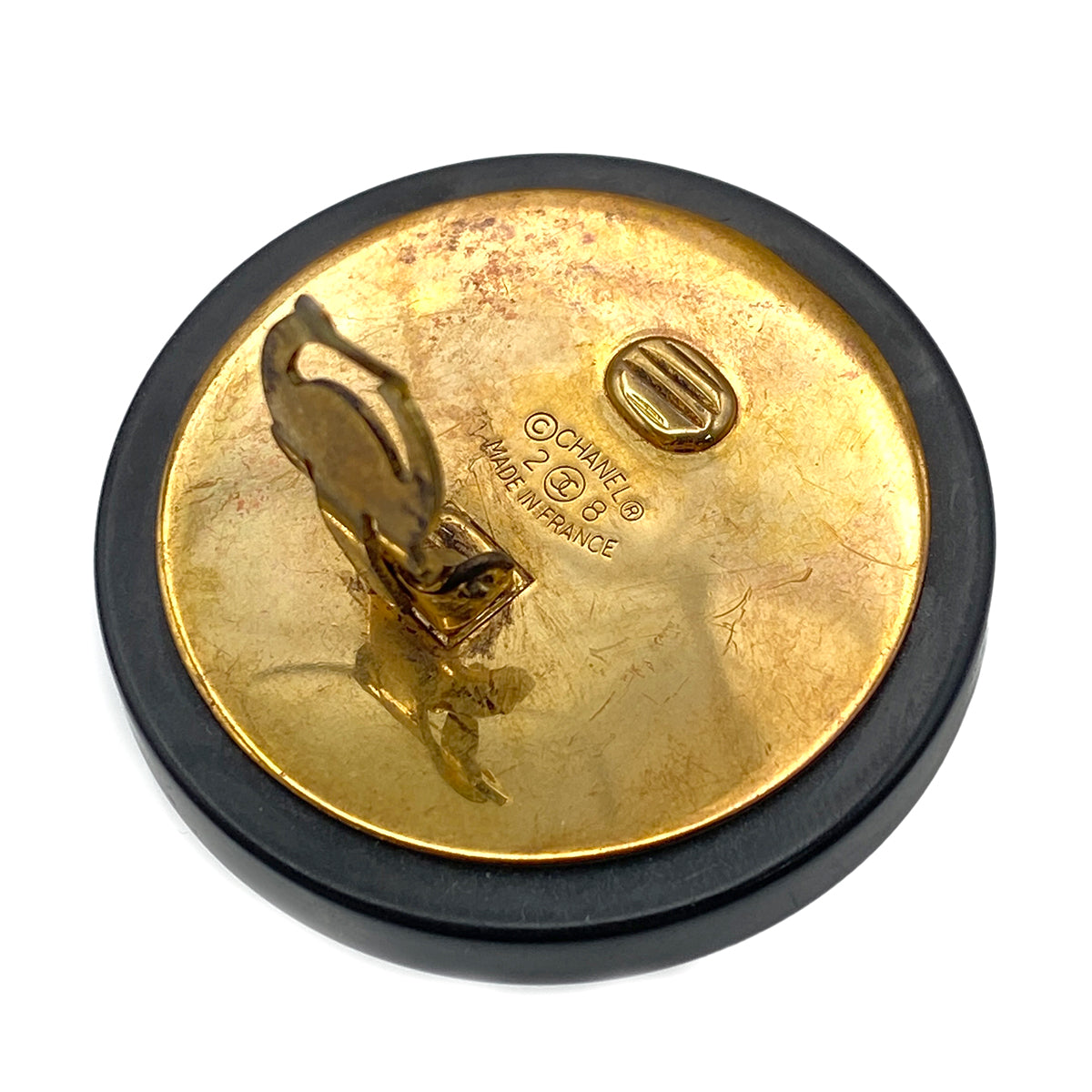 CHANEL VINTAGE EARRINGS COCOMARK ROUND ACCESSORY 28 90269662