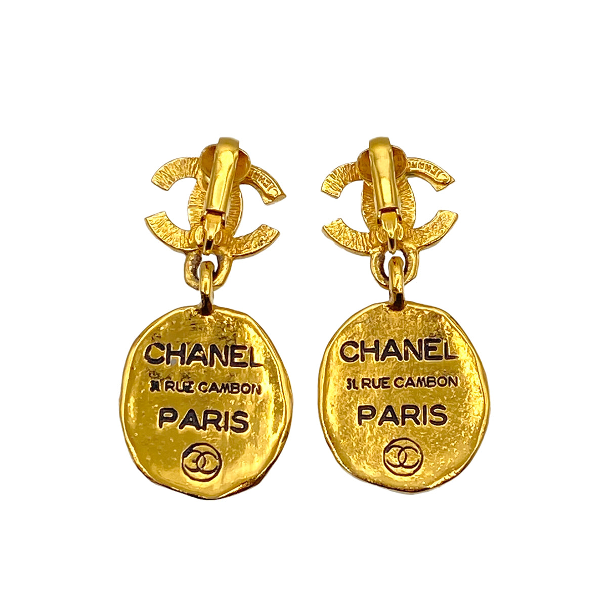 CHANEL VINTAGE EARRINGS COCOMARK SWING ACCESSORY 90269668
