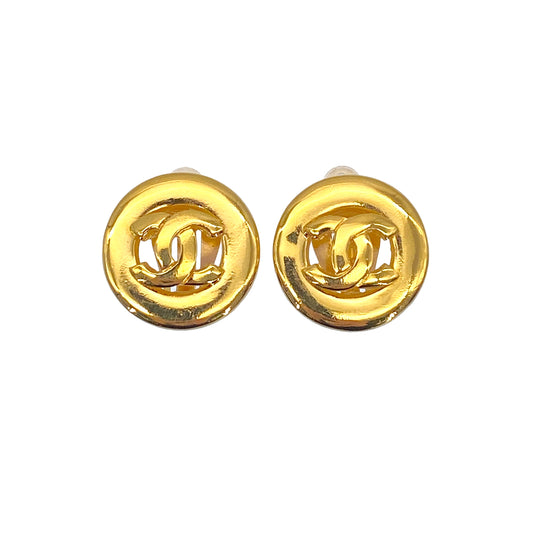 CHANEL VINTAGE EARRINGS ROUND COCOMARK ACCESSORY 90269672