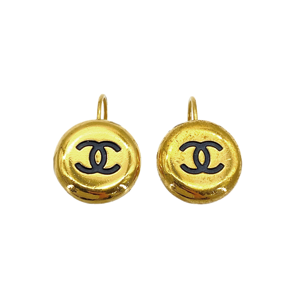 CHANEL VINTAGE EARRINGS COCOMARK GOLD ACCESSORY 90269684