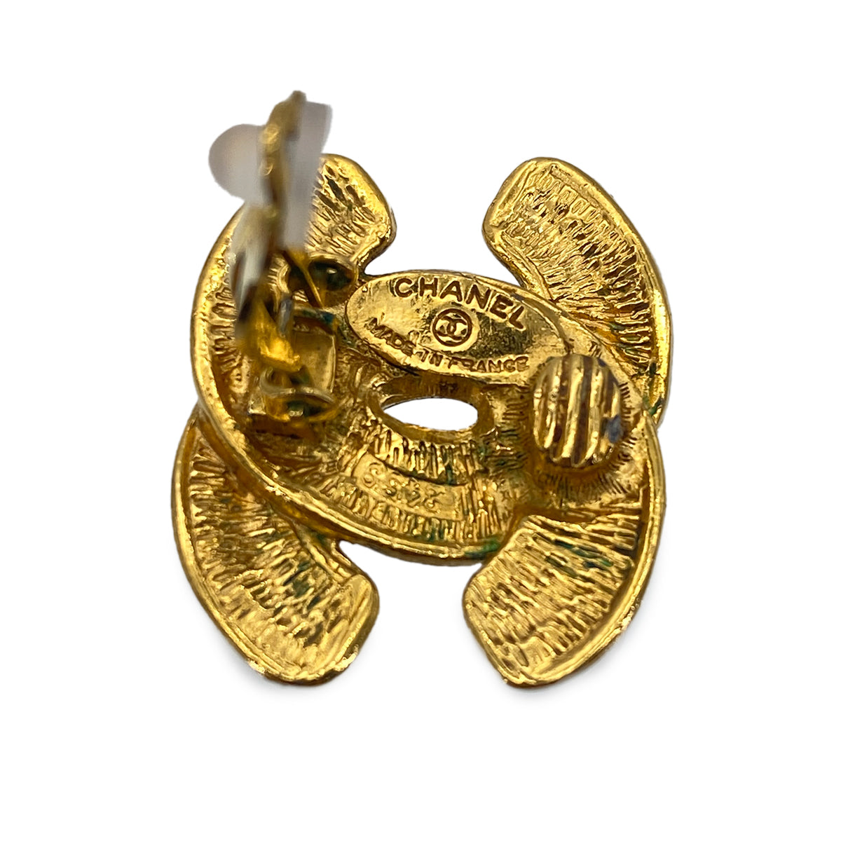 CHANEL VINTAGE EARRINGS MATELASSE COCOMARK ACCESSORY 90269687