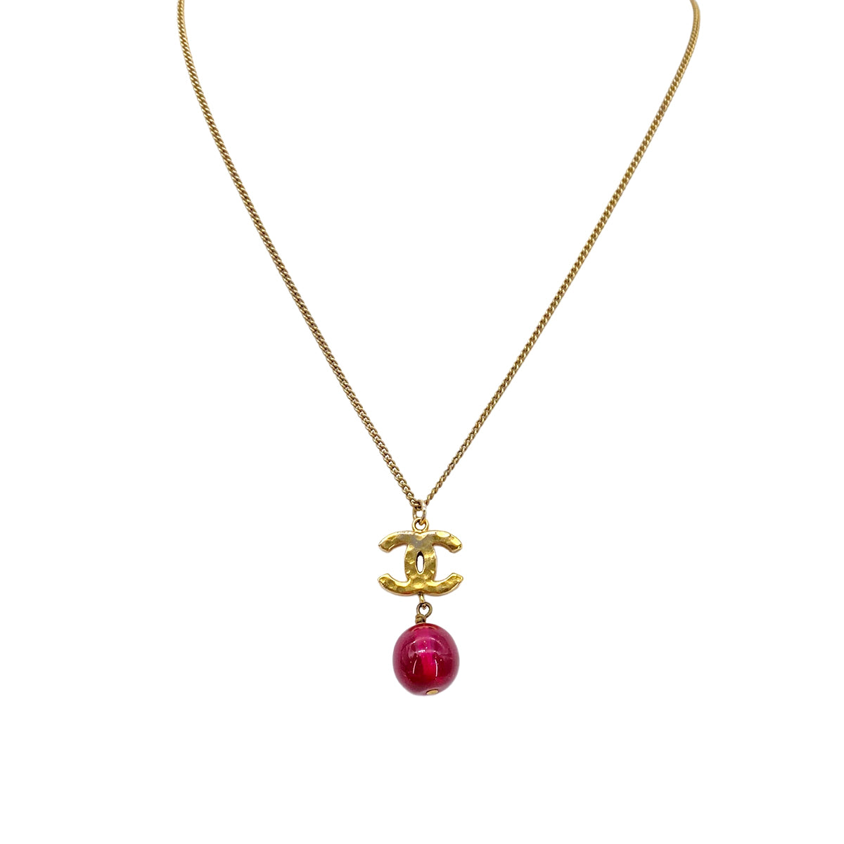 CHANEL NECKLACE COCOMARK COLOR STONE ACCESSORY B11A 90269688