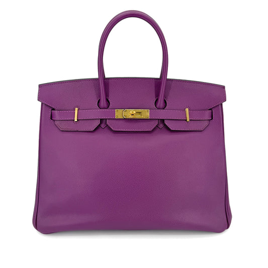 HERMES BIRKIN 35 ANEMONE EPSOM HAND BAG D GHW 90269829