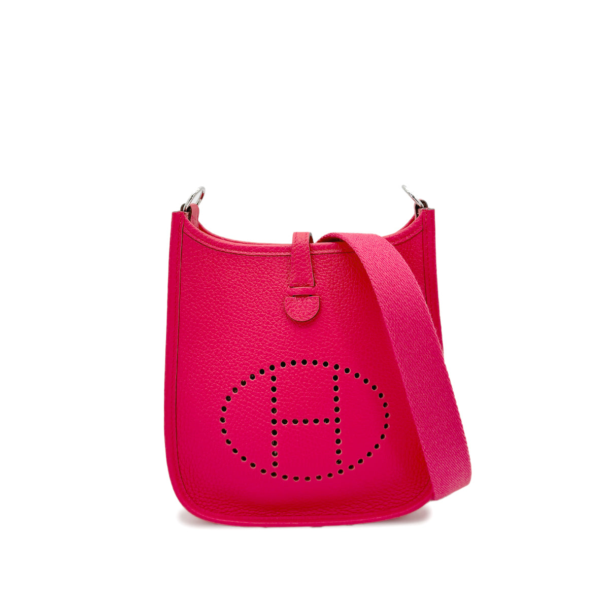 HERMES EVELYNE TPM ROSE EXTREME TAURILLON CLEMENCE SHOULDER BAG A 90269849