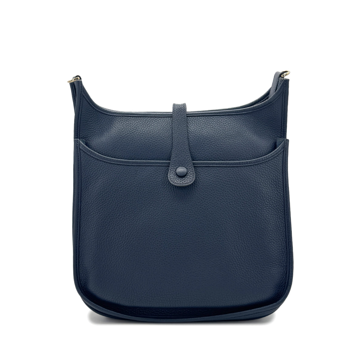 HERMES EVELYNE 3 PM BLEU SAPHIR TAURILLON CLEMENCE SHOULDER BAG □Q 90269851