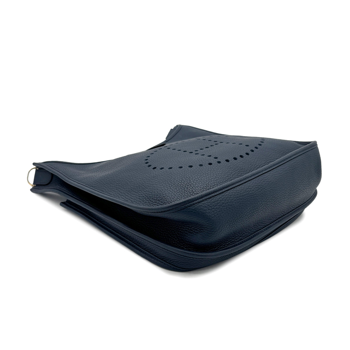 HERMES EVELYNE 3 PM BLEU SAPHIR TAURILLON CLEMENCE SHOULDER BAG □Q 90269851