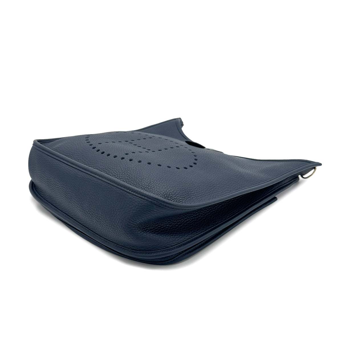 HERMES EVELYNE 3 PM BLEU SAPHIR TAURILLON CLEMENCE SHOULDER BAG □Q 90269851