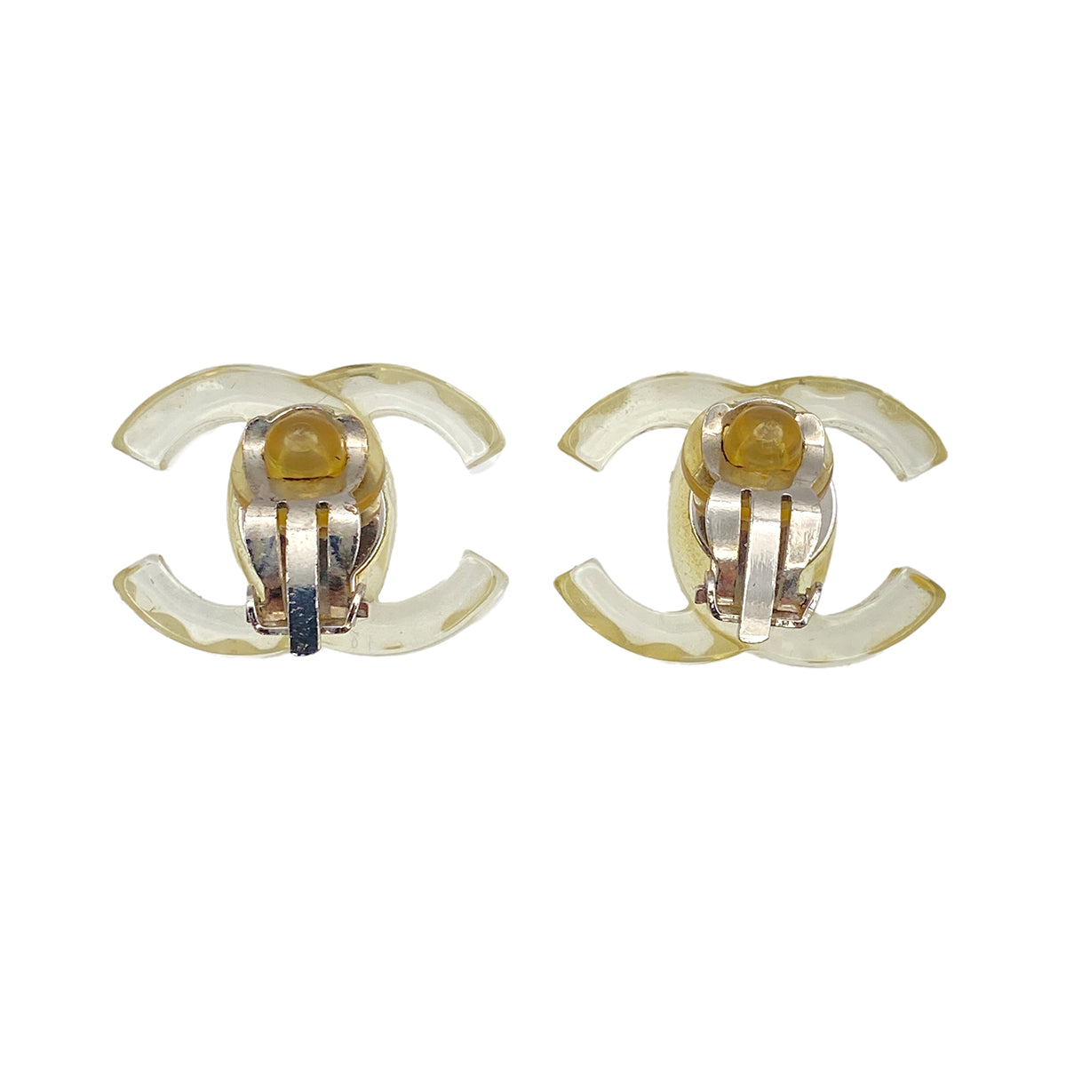 CHANEL EARRINGS COCOMARK CLEAR ACCESSORY 02P 90269862