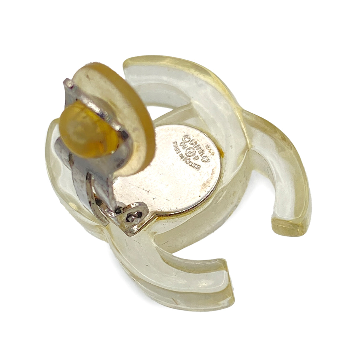 CHANEL EARRINGS COCOMARK CLEAR ACCESSORY 02P 90269862