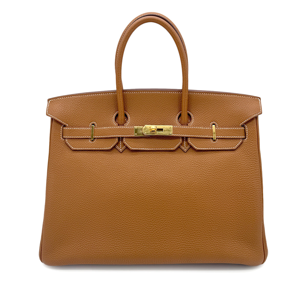 HERMES BIRKIN 35 GOLD TOGO HAND BAG □J GHW 90269881