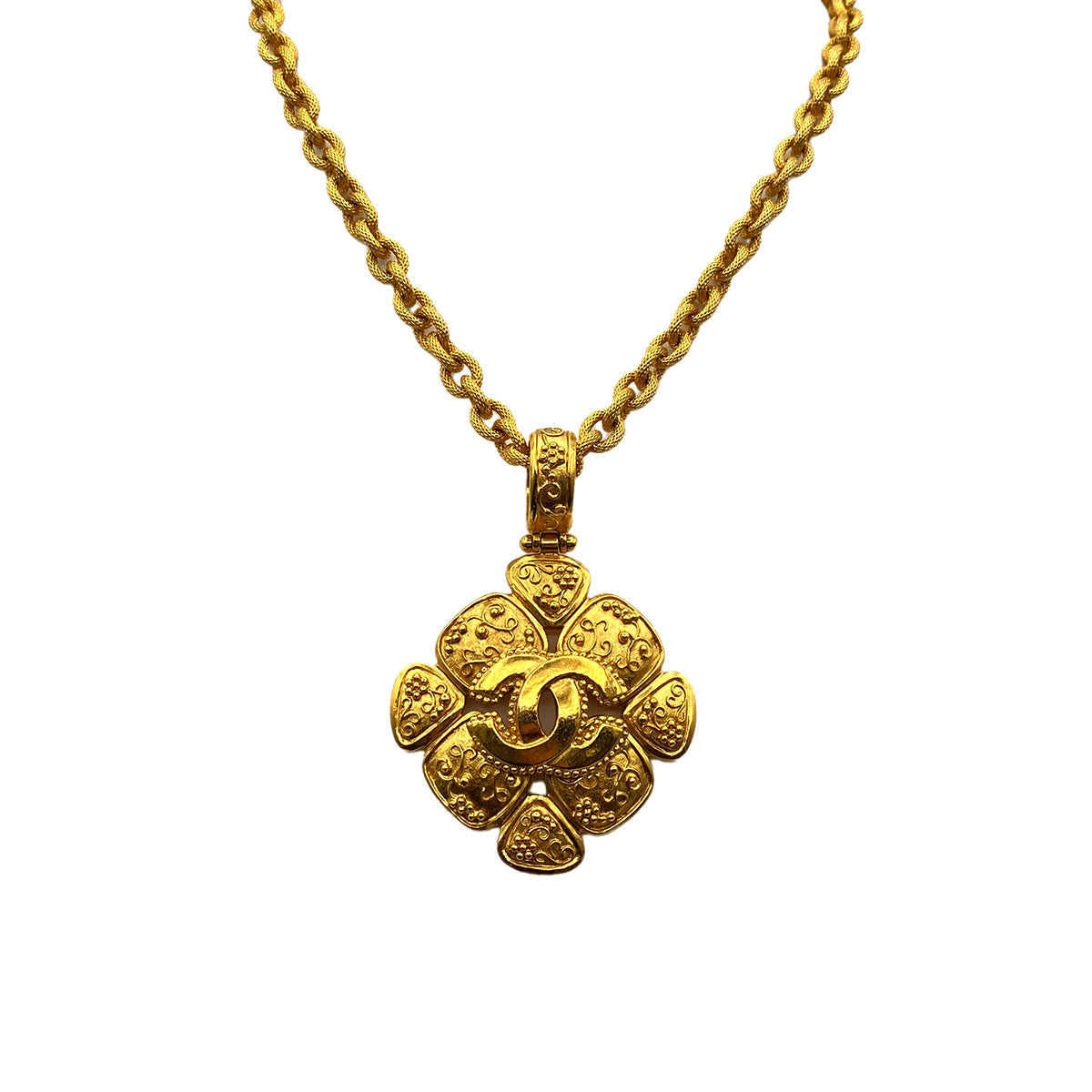 CHANEL VINTAGE NECKLACE COCOMARK ACCESSORY 96A 90269908