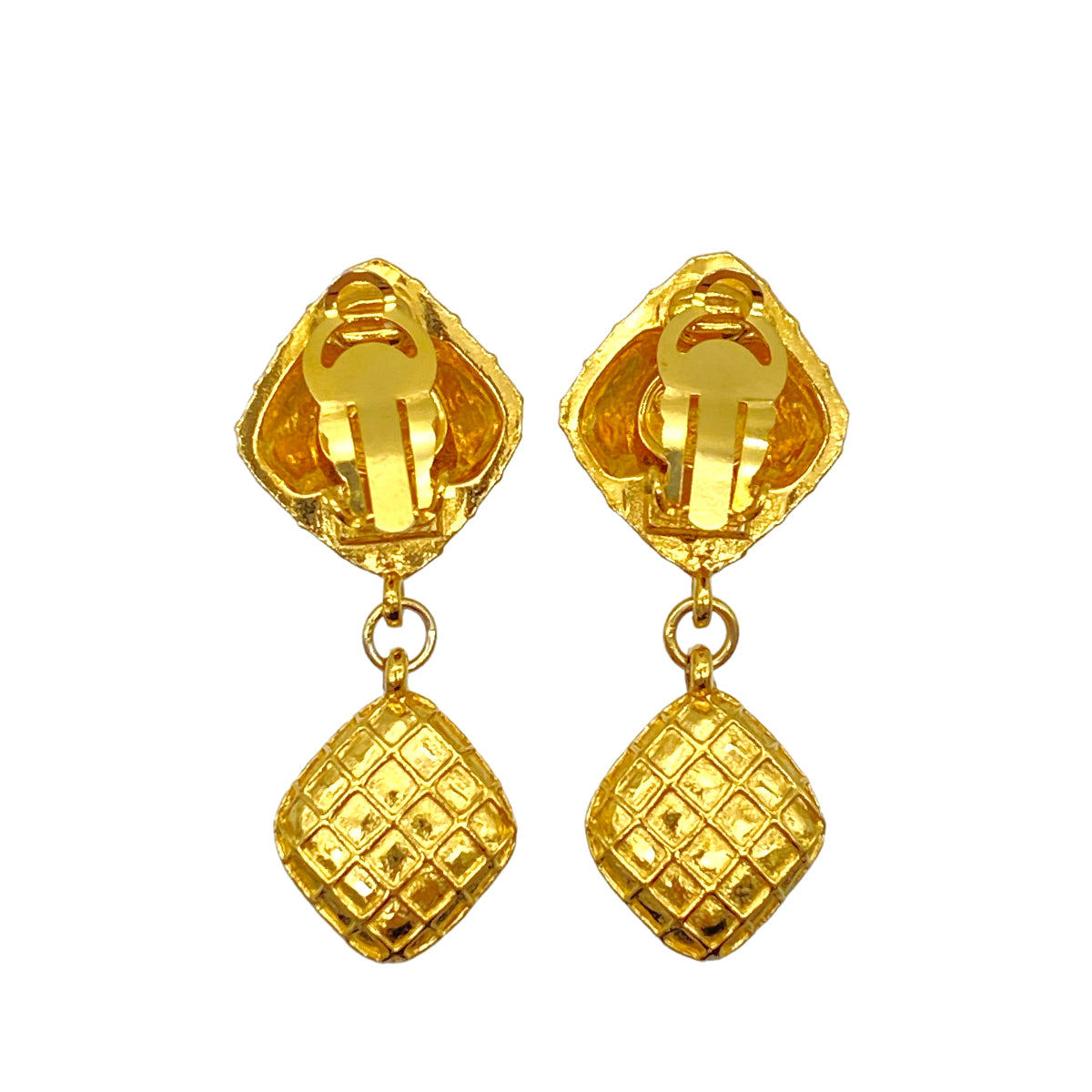 CHANEL VINTAGE EARRINGS RHINESTONE ACCESSORY 90269929