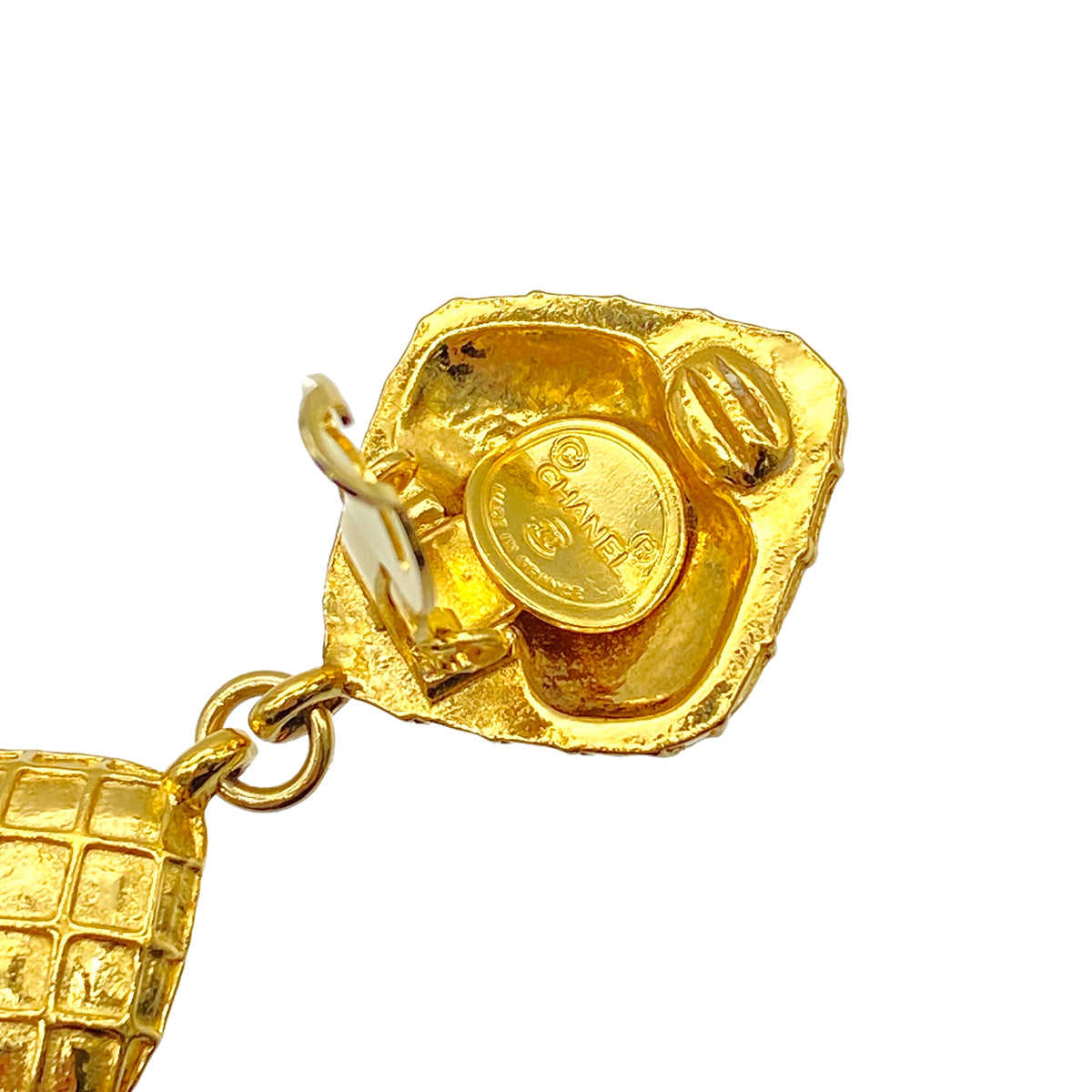 CHANEL VINTAGE EARRINGS RHINESTONE ACCESSORY 90269929