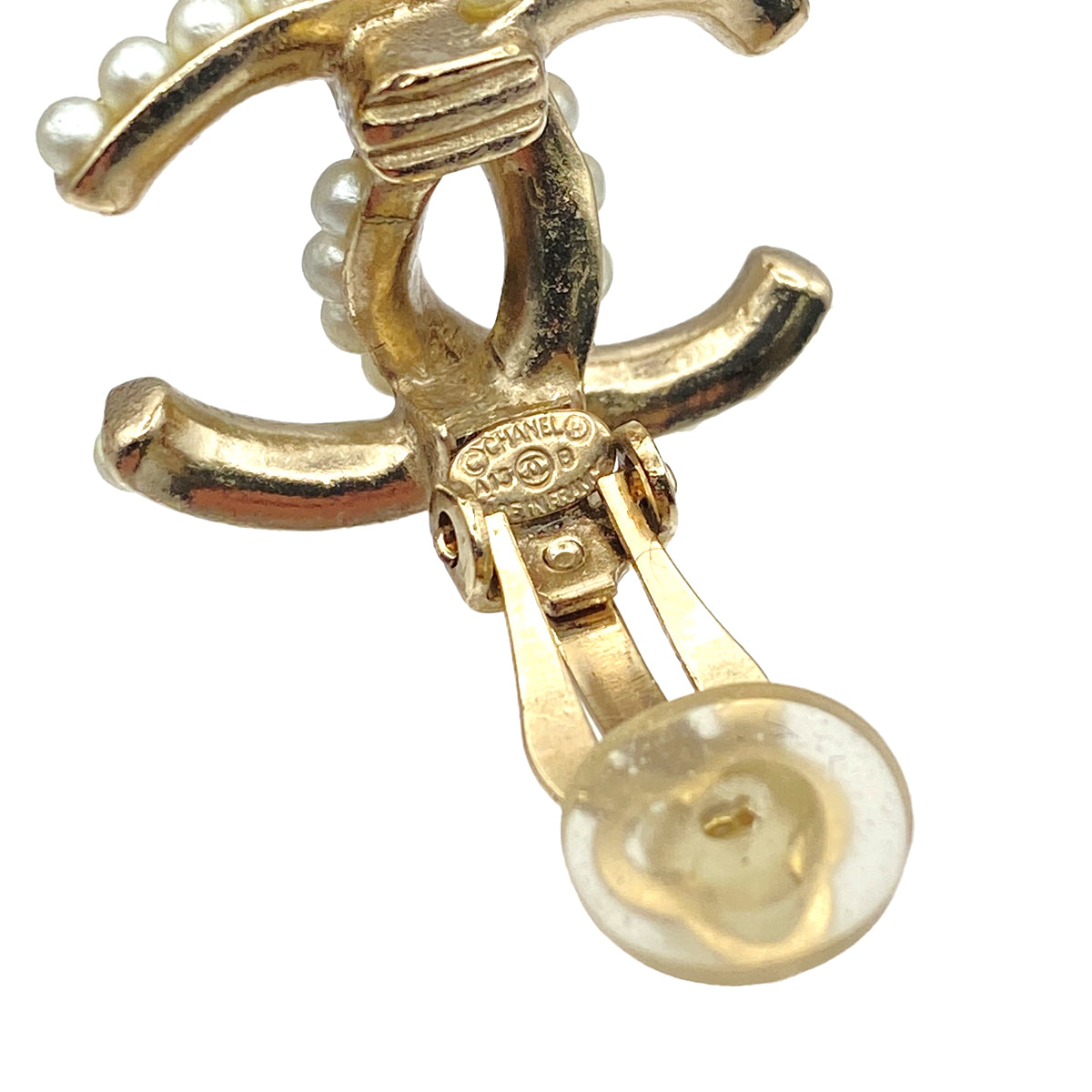 CHANEL EARRINGS COCOMARK FAUX PEARL ACCESSORY A13B 90269931