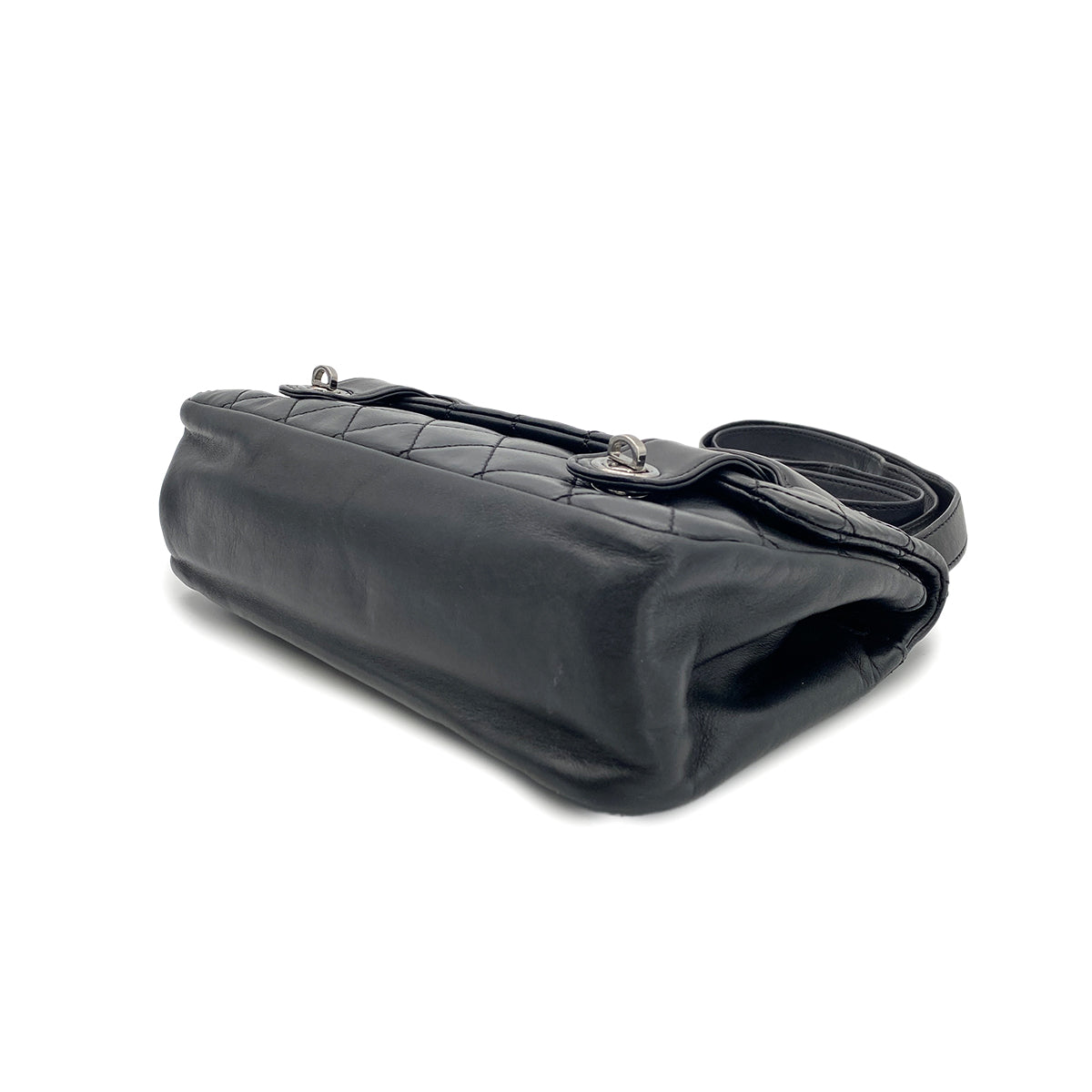 CHANEL MATELASSE 2WAY CHAIN SHOULDER BAG BLACK LAMB SKIN 90269937