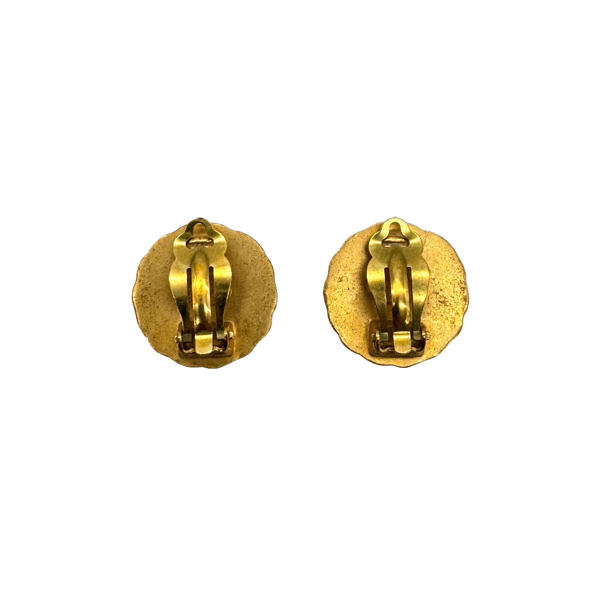 CHANEL VINTAGE EARRINGS ROUND COCOMARK ACCESSORY 95A 90270326
