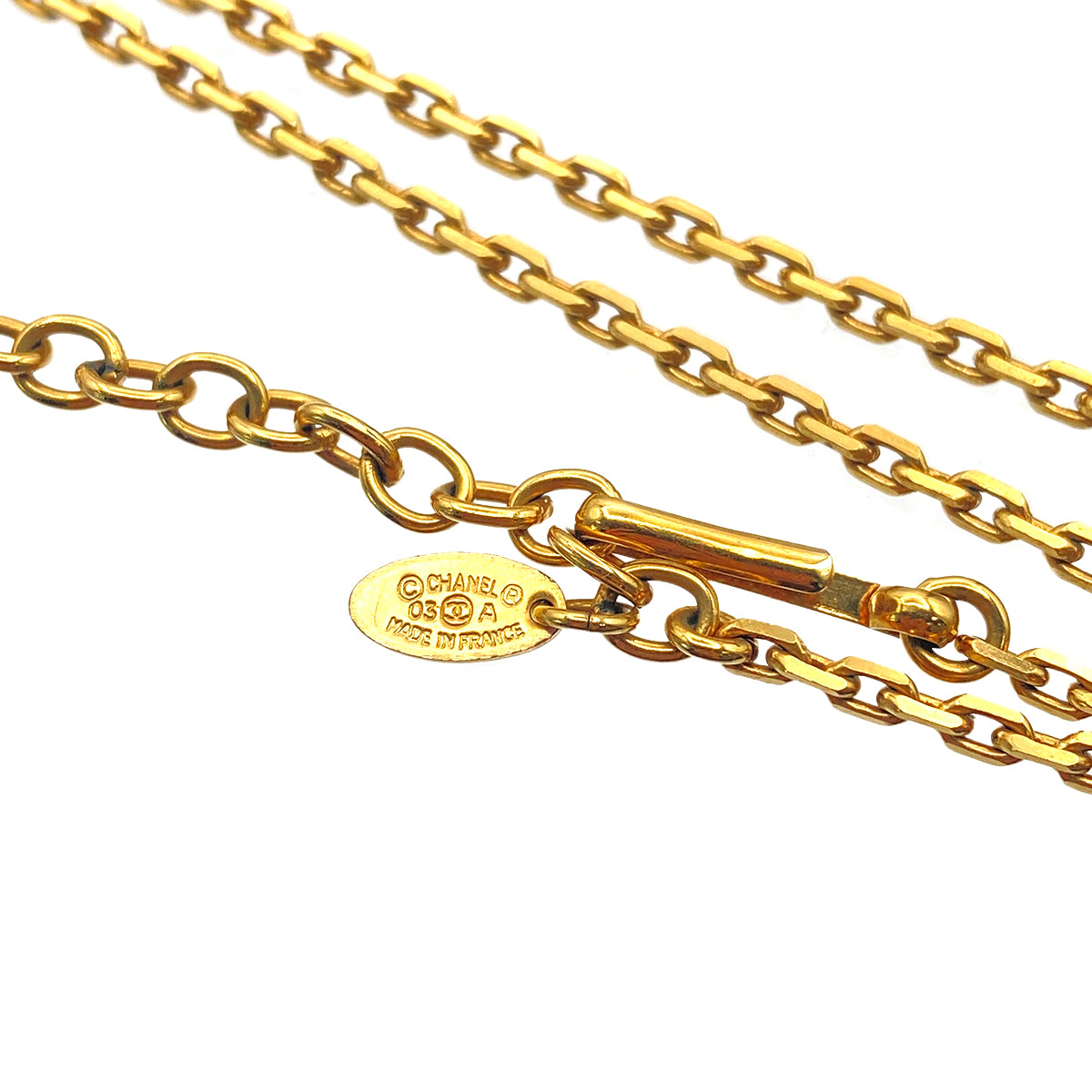 CHANEL NECKLACE SQUARE STAR COCOMARK ACCESSORY 03A 90270335