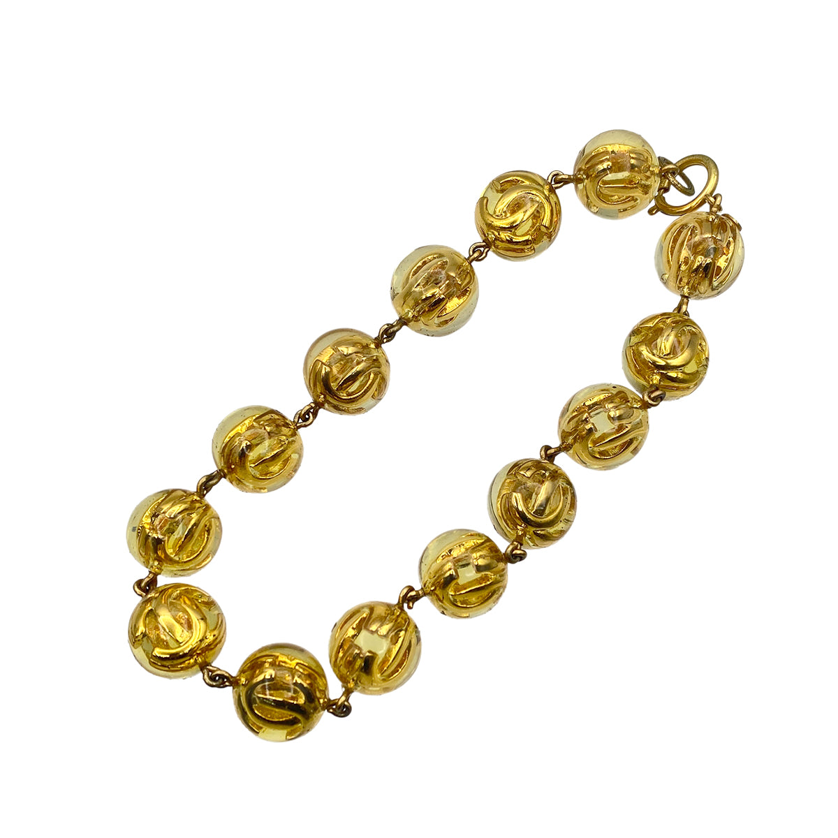 CHANEL VINTAGE NECKLACE COCOMARK BALL CHAIN ACCESSORY 25 90270346