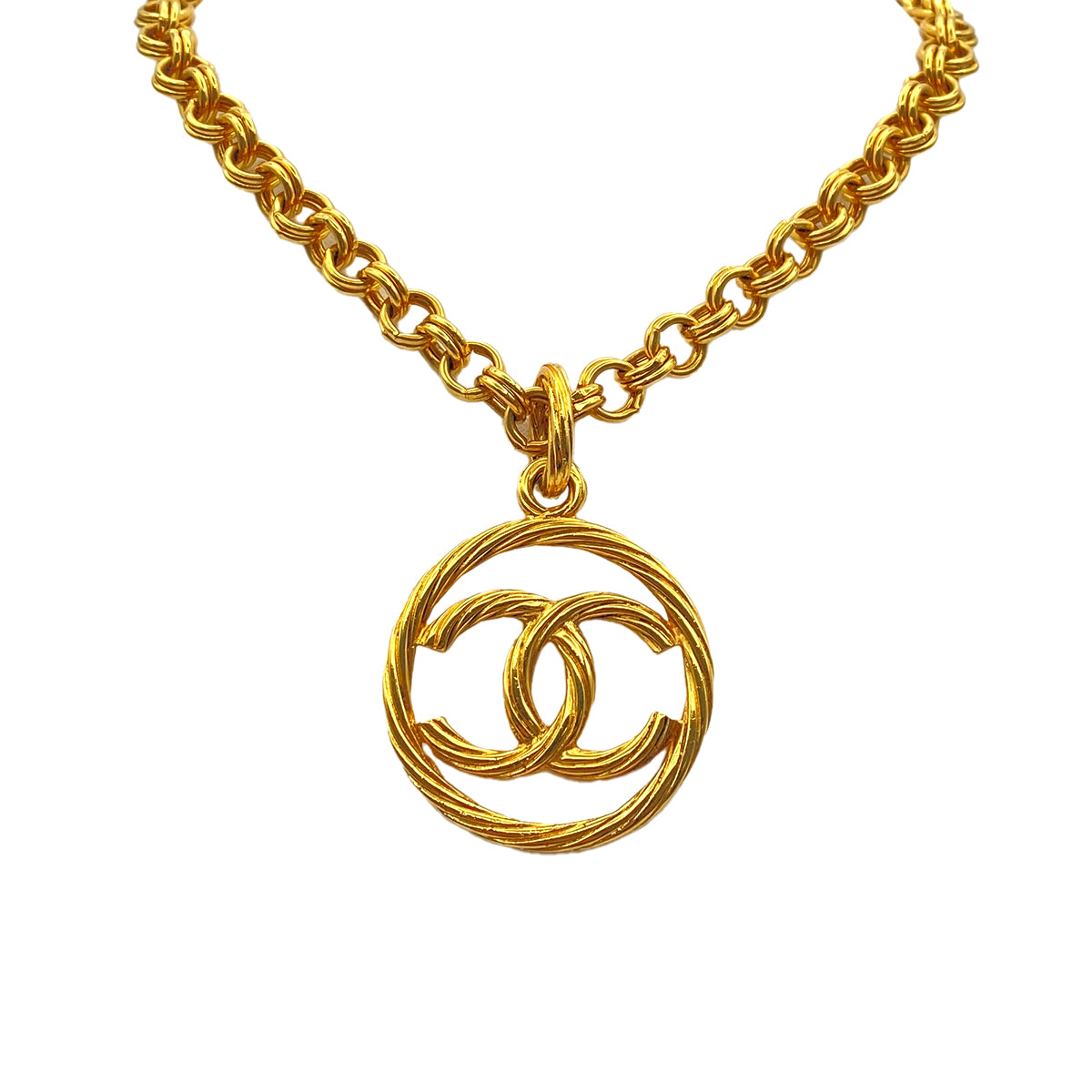 CHANEL VINTAGE NECKLACE COCOMARK ACCESSORY 93P 90270360
