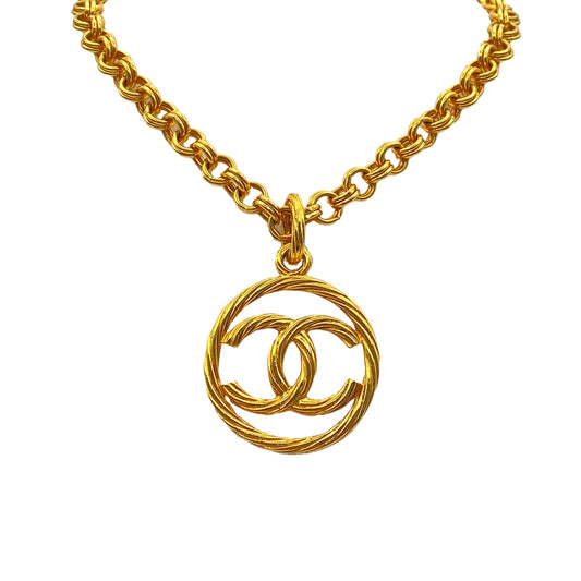 CHANEL VINTAGE NECKLACE COCOMARK ACCESSORY 93P 90270360