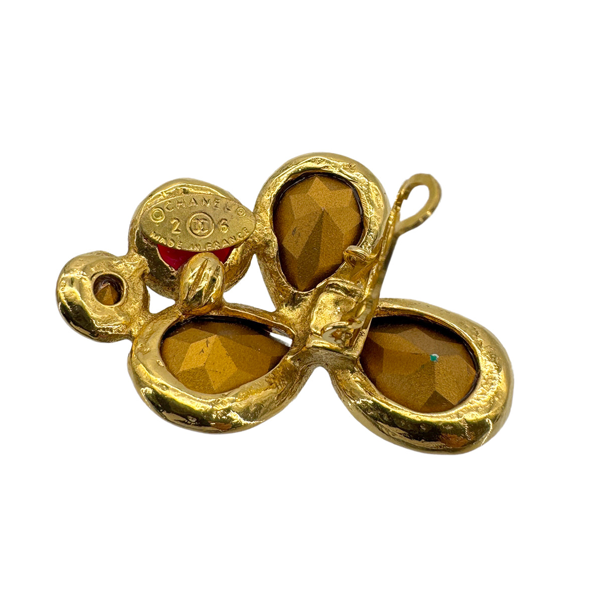 CHANEL VINTAGE EARRINGS COLOR STONE ACCESSORY 26 90270364