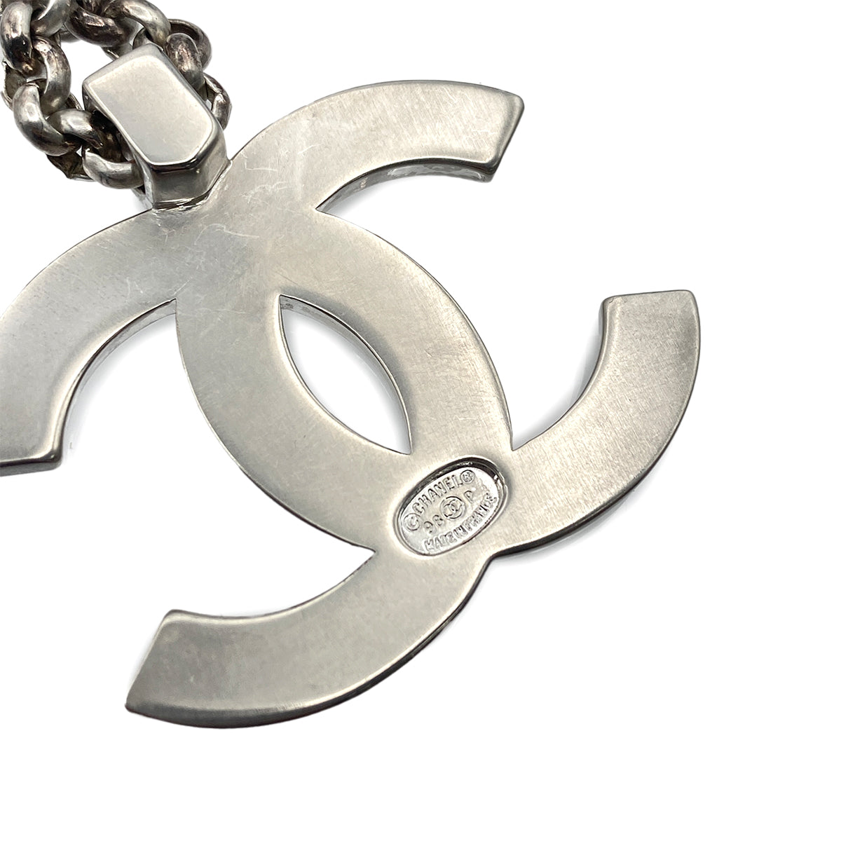 CHANEL VINTAGE NECKLACE BIG COCOMARK LOGO ACCESSORY 98P 90270382