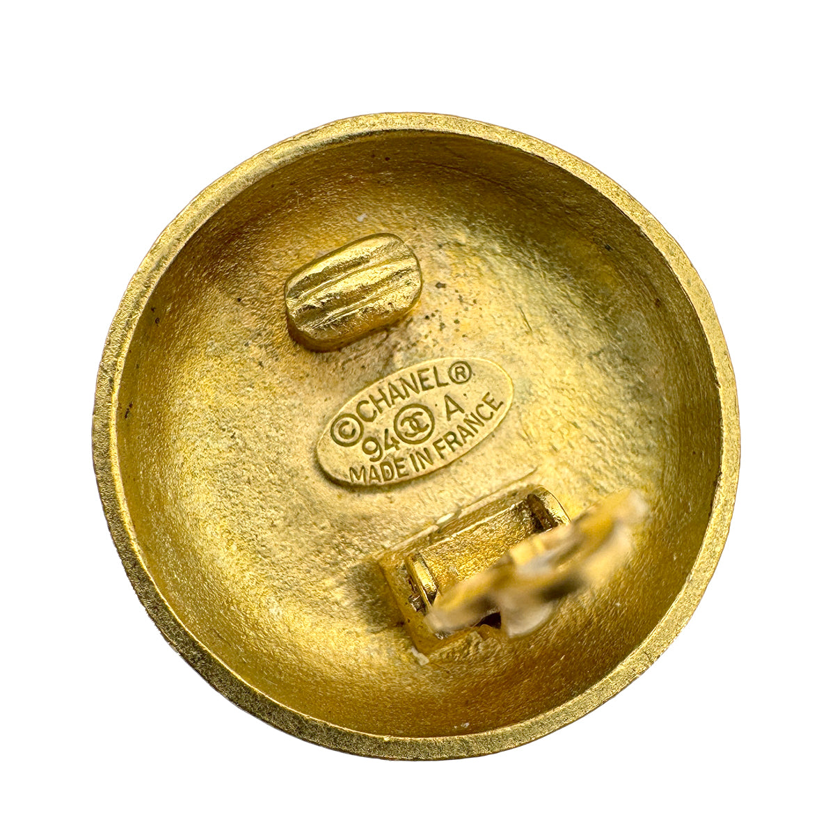 CHANEL VINTAGE EARRINGS COCOMARK GOLD 94A 90270387