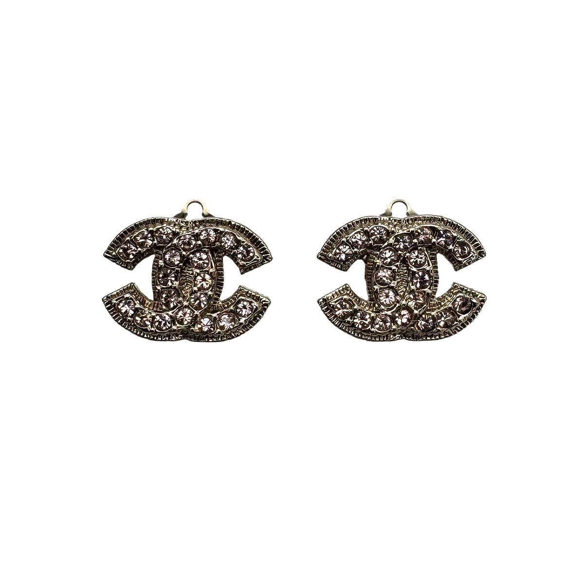 CHANEL EARRINGS RHINESTONE COCOMARK ACCESSORY 08C 90270389