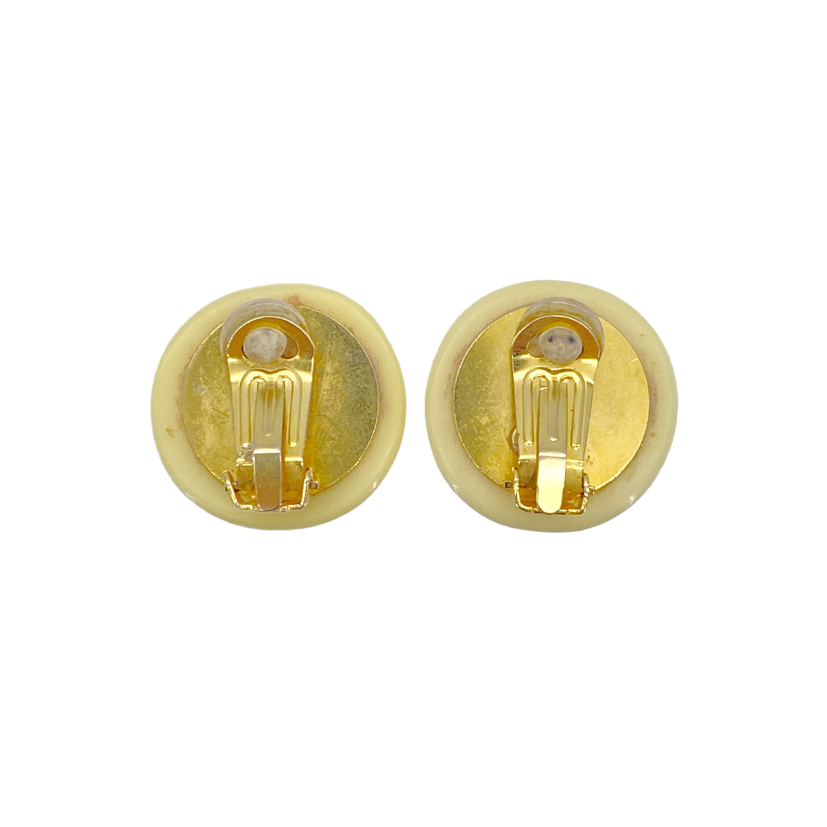 CHANEL VINTAGE EARRINGS COCOMARK PLASTIC ACCESSORY 96C 90270772