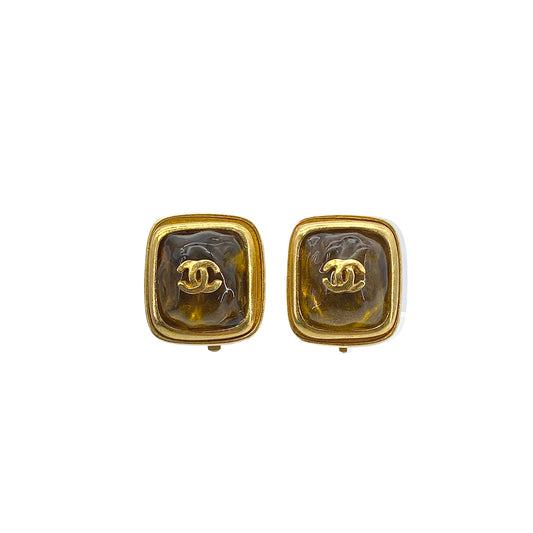 CHANEL VINTAGE EARRINGS GRIPOIX ACCESSORY 99A 90270778
