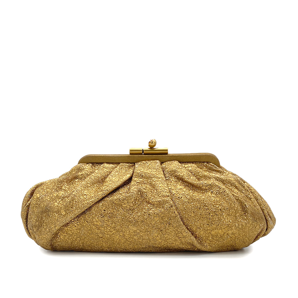 CHANEL VINTAGE CLUTCH BAG GOLD LEATHER 90270784