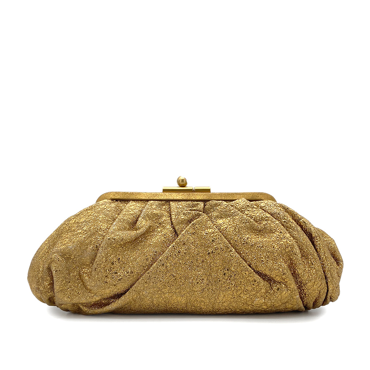 CHANEL VINTAGE CLUTCH BAG GOLD LEATHER 90270784