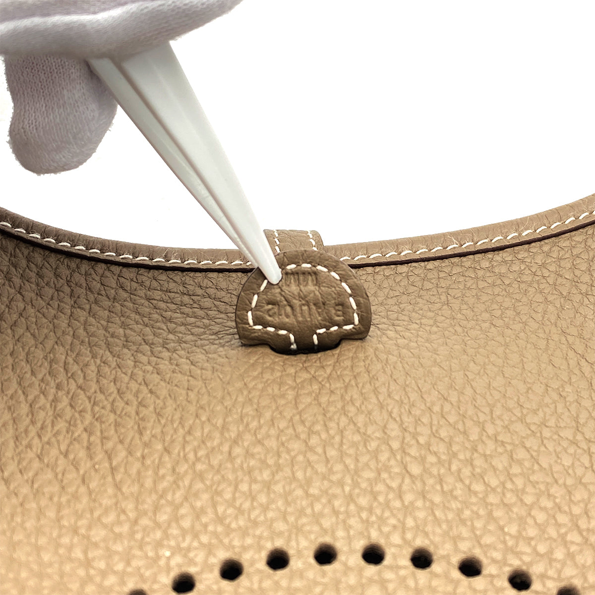 HERMES EVELYNE TPM AMAZON ETOUPE TAURILLON CLEMENCE SHOULDER BAG B 90270794