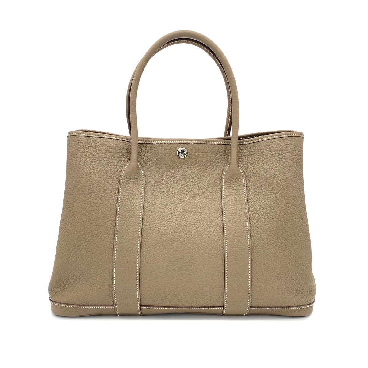 HERMES GARDEN PARTY PM ETOUPE VEAU NEGONDA TOTE BAG □K 90270803