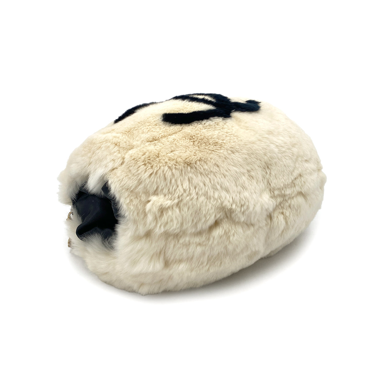 CHANEL VINTAGE LAPINFUR COCOMARK ARM WARMER CHAIN SHOULDER BAG WHITE FUR 90270848