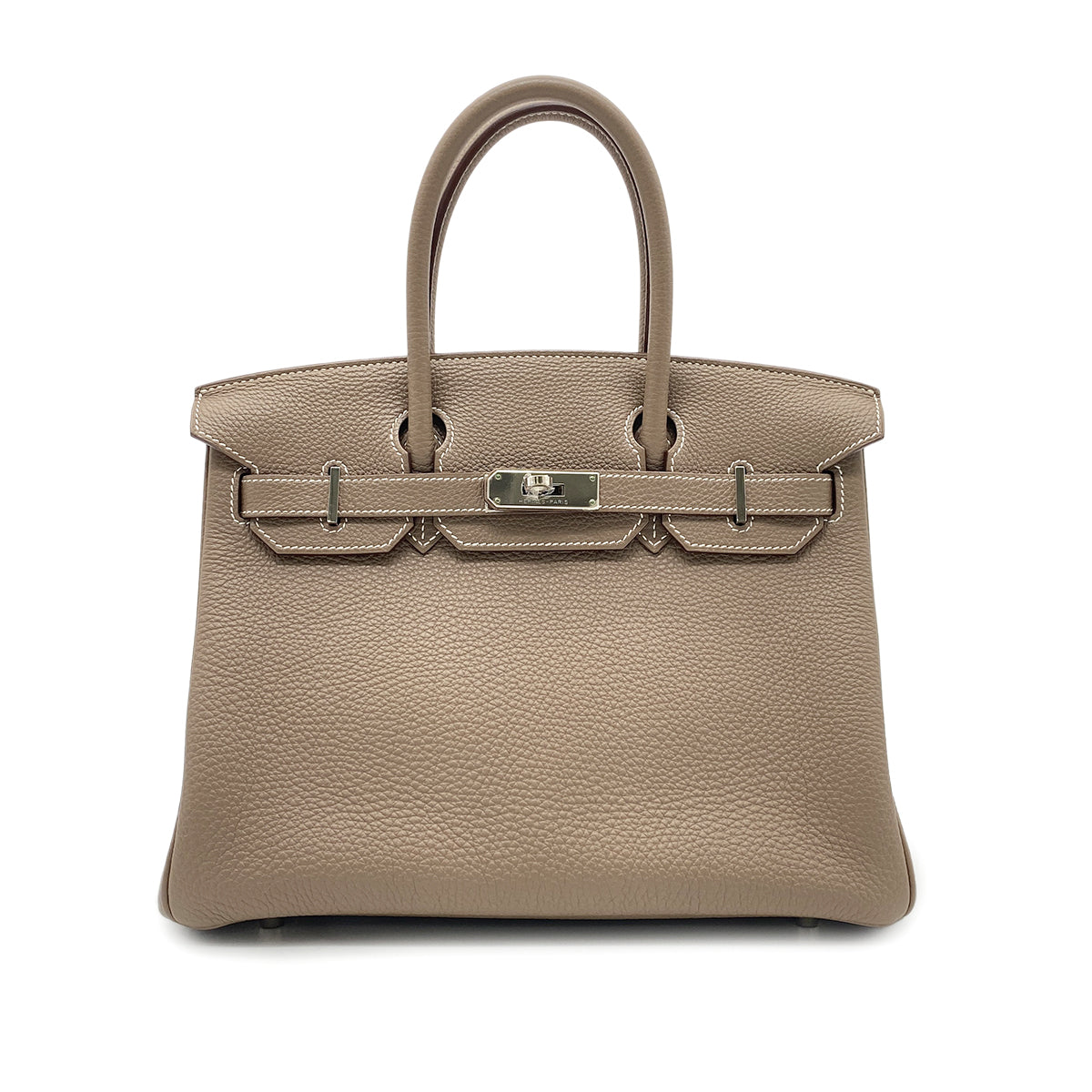 HERMES BIRKIN 30 ETOUPE TOGO HAND BAG □N SHW 90270853