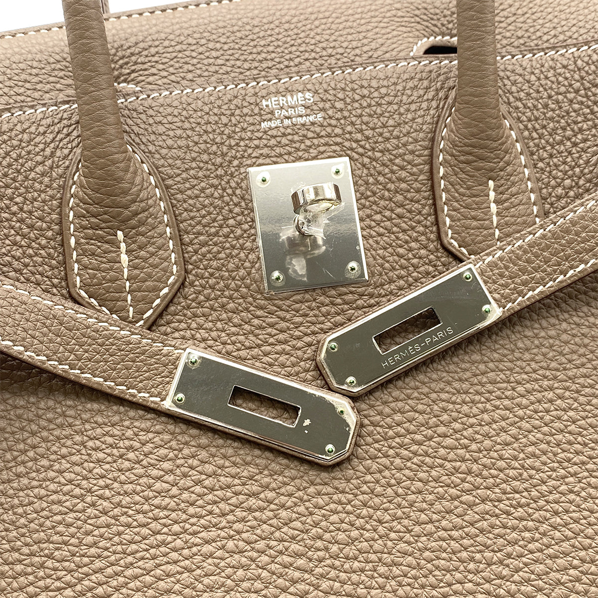 HERMES BIRKIN 30 ETOUPE TOGO HAND BAG □N SHW 90270853