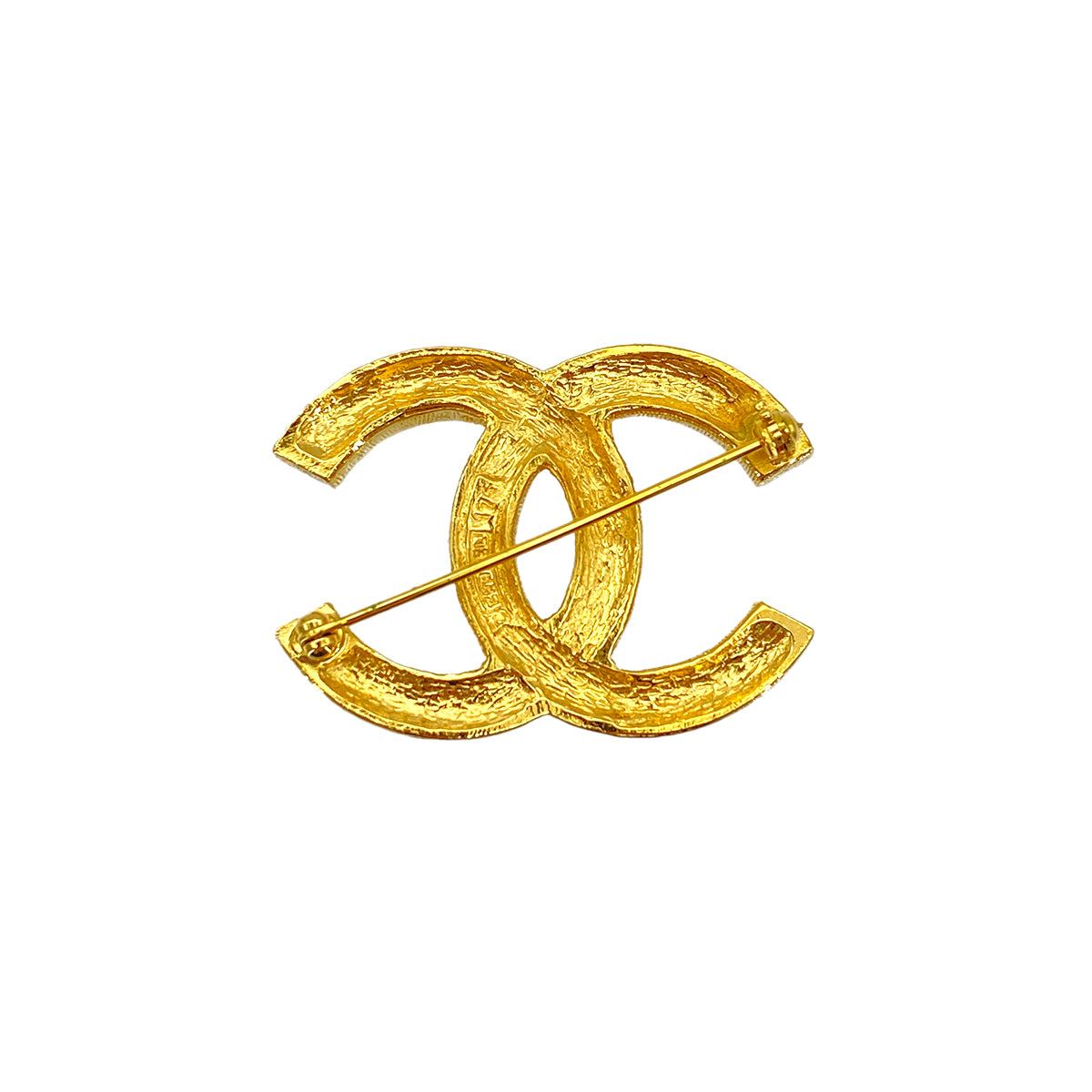 CHANEL VINTAGE COCOMARK BROOCH RHINESTONE ACCESSORY 90270880