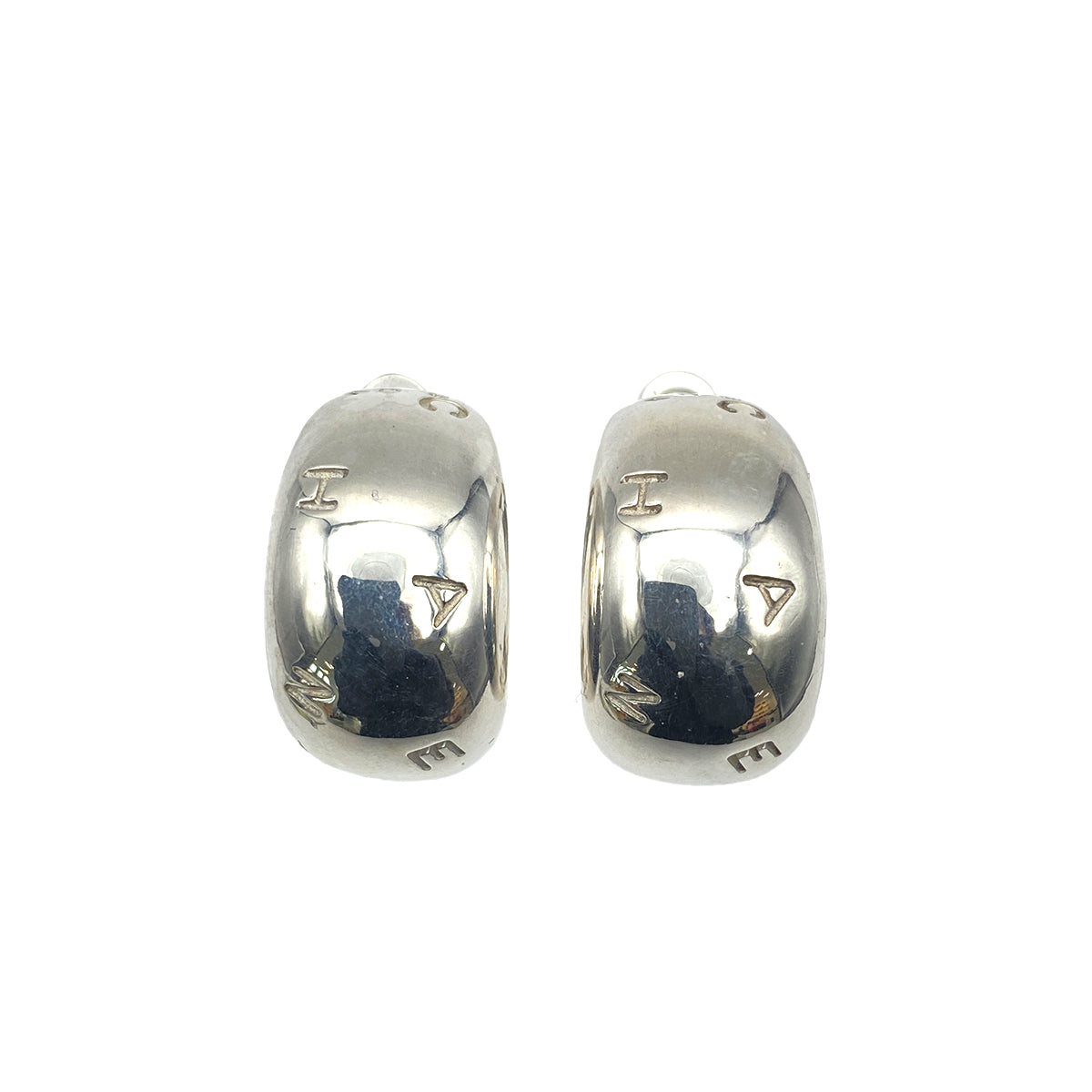 CHANEL VINTAGE EARRINGS LOGO SV925 ACCESSORY 90271306