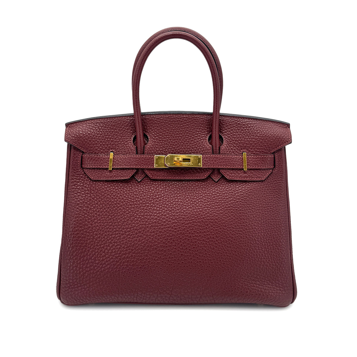 HERMES BIRKIN 30 ROUGE H TOGO HAND BAG □I GHW 90271708