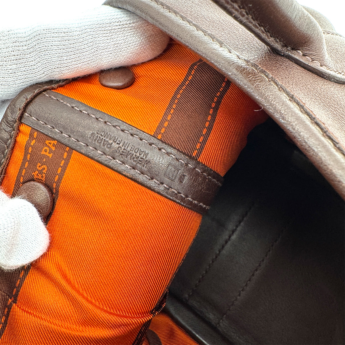 HERMES GARDEN TWILLY TTPM SWIFT HAVANE HAND BAG □H 90271713